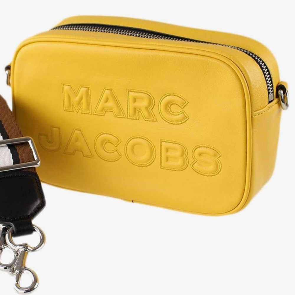 Marc Jacobs Yellow Belt Bag with Striped Strap
